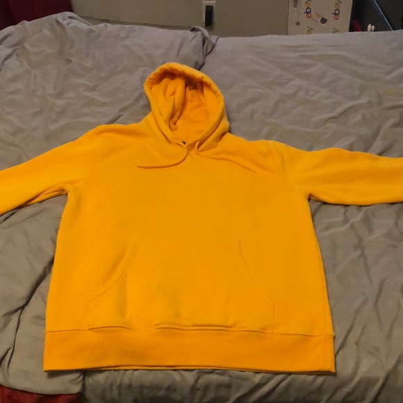 h&m hoodie yellow